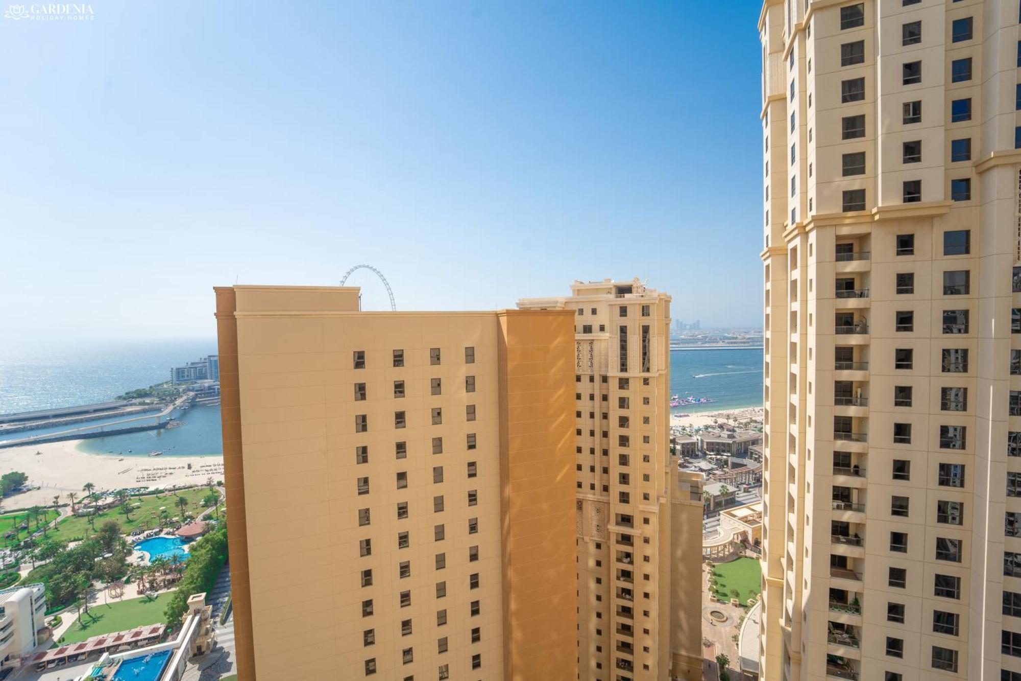 Jbr Amwaj 4 , Upgraded Sea And Ain Dubai Views, 2M Walk To Beach By Gardenia Suitse 외부 사진