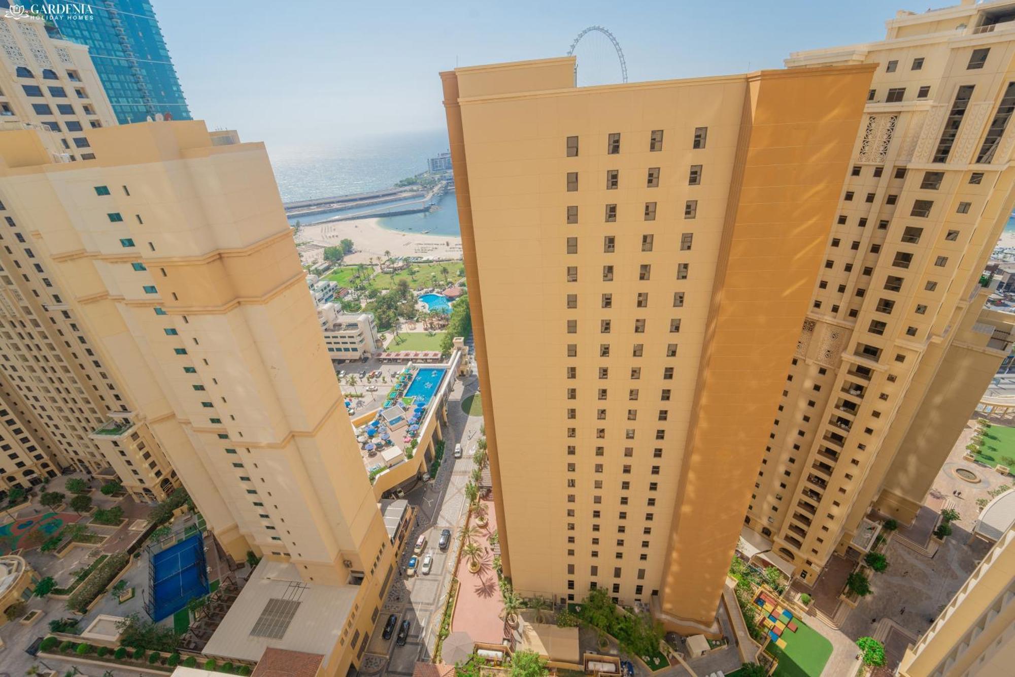 Jbr Amwaj 4 , Upgraded Sea And Ain Dubai Views, 2M Walk To Beach By Gardenia Suitse 외부 사진
