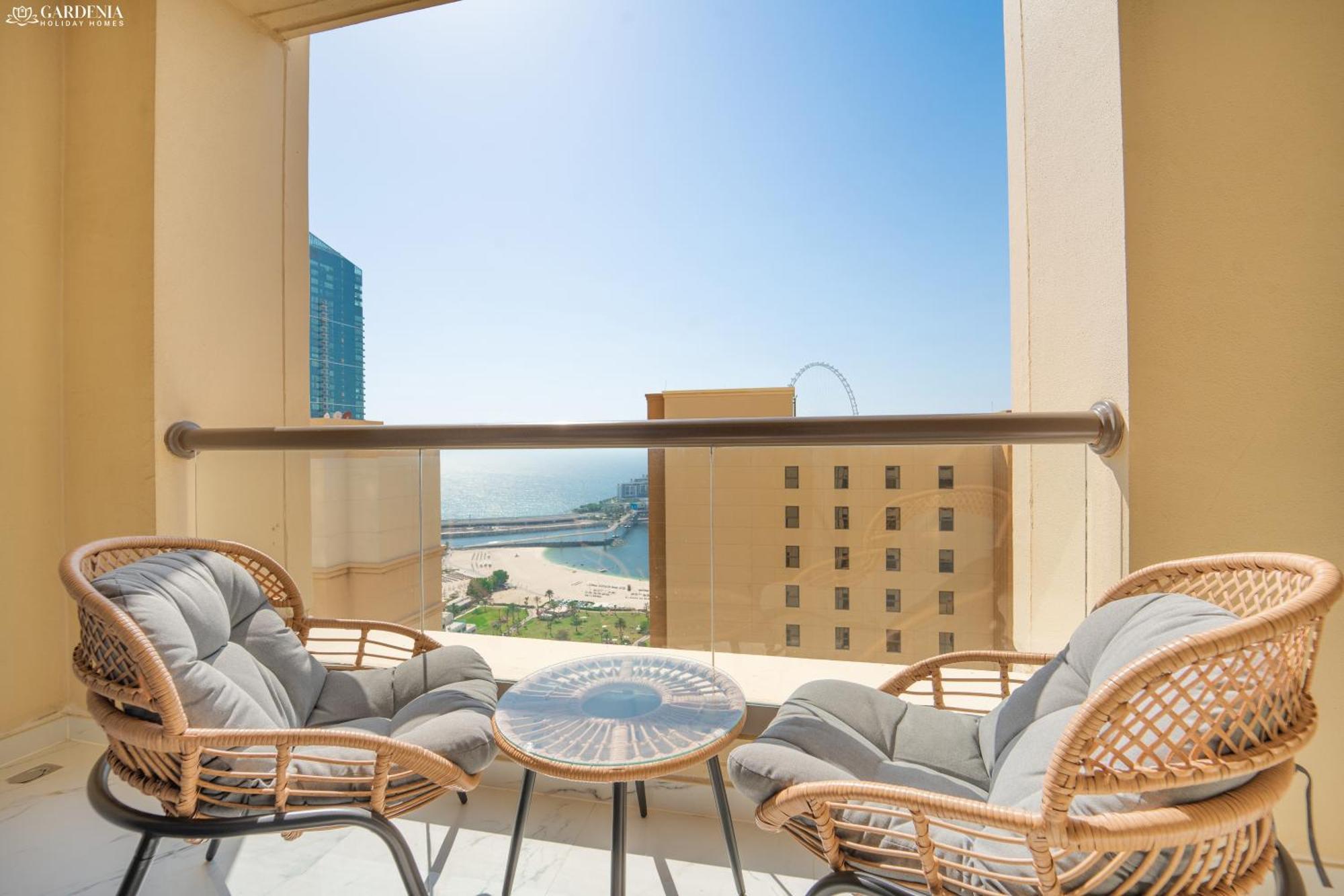 Jbr Amwaj 4 , Upgraded Sea And Ain Dubai Views, 2M Walk To Beach By Gardenia Suitse 외부 사진