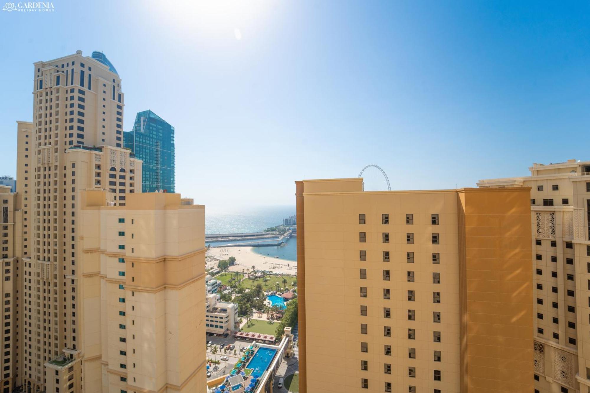 Jbr Amwaj 4 , Upgraded Sea And Ain Dubai Views, 2M Walk To Beach By Gardenia Suitse 외부 사진