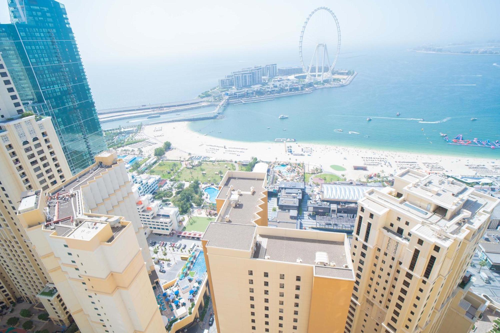 Jbr Amwaj 4 , Upgraded Sea And Ain Dubai Views, 2M Walk To Beach By Gardenia Suitse 외부 사진