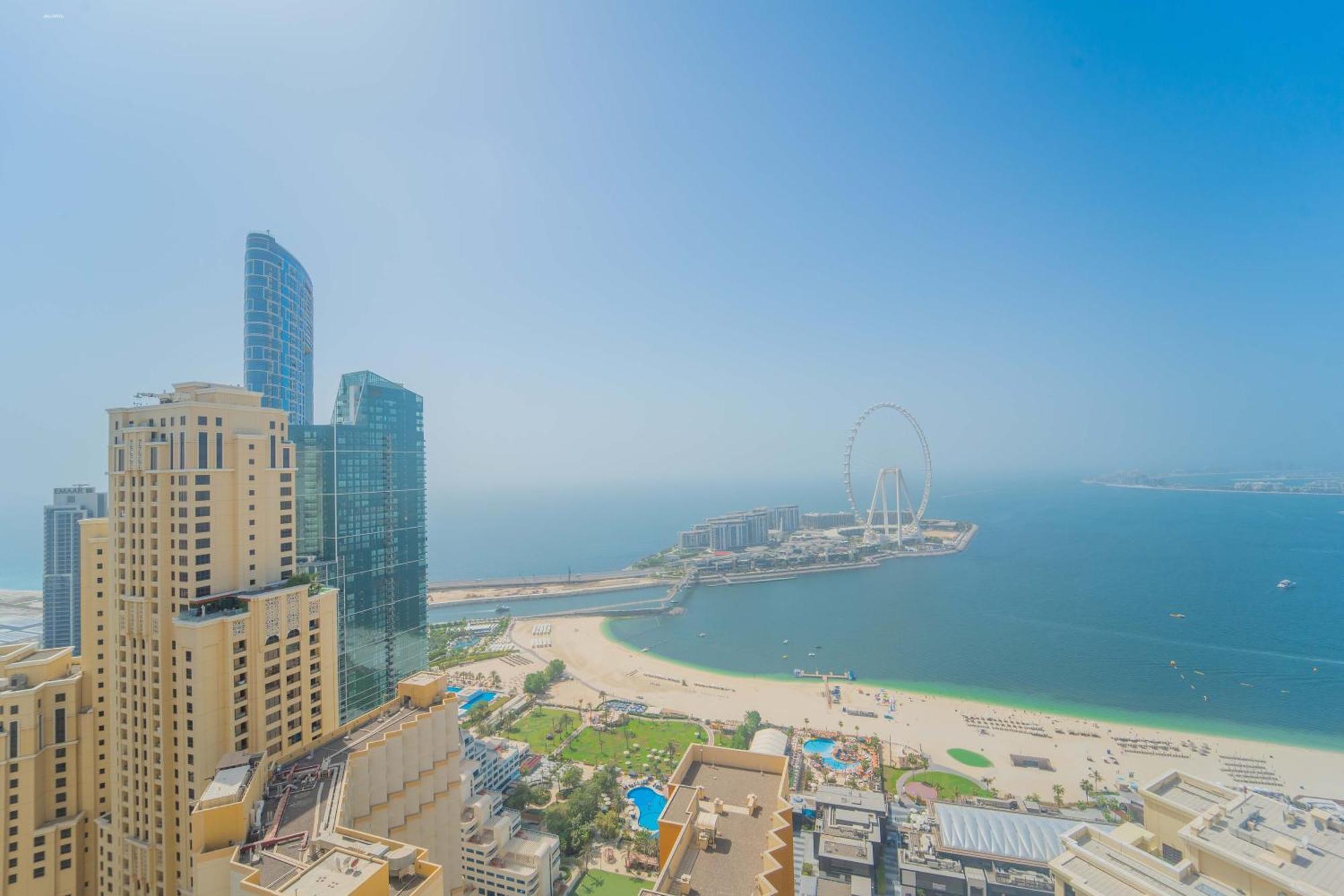 Jbr Amwaj 4 , Upgraded Sea And Ain Dubai Views, 2M Walk To Beach By Gardenia Suitse 외부 사진
