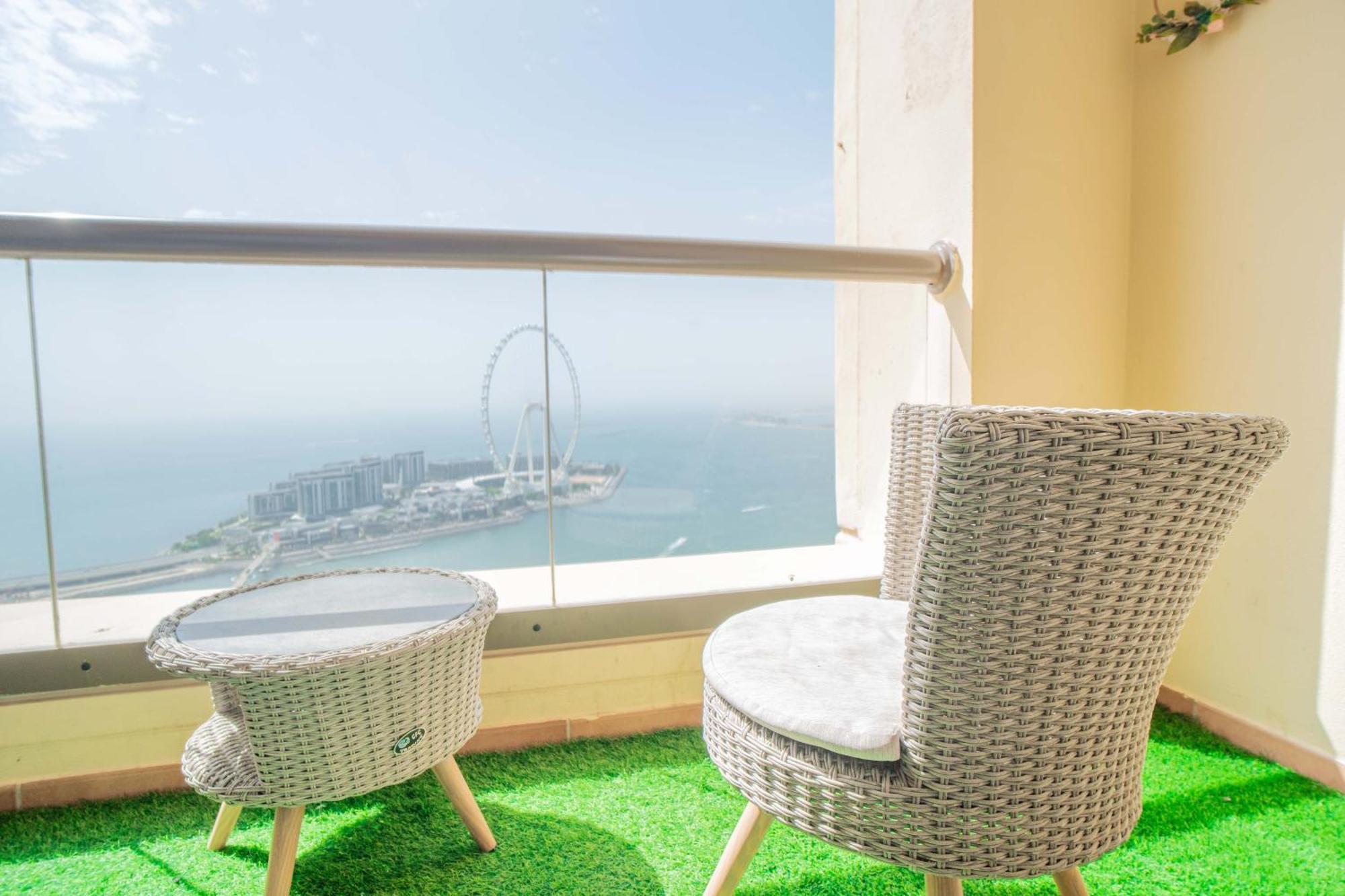 Jbr Amwaj 4 , Upgraded Sea And Ain Dubai Views, 2M Walk To Beach By Gardenia Suitse 외부 사진